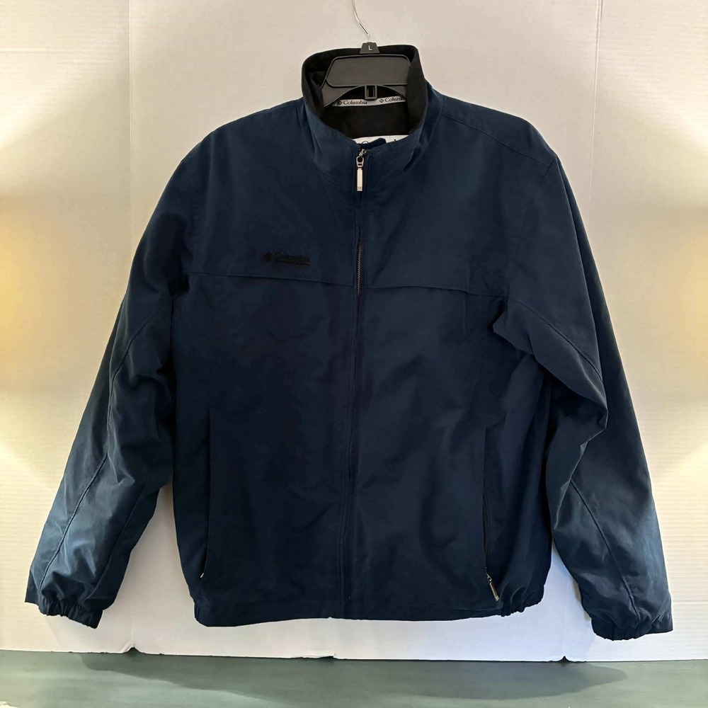 Columbia Northway Jacket Men's Navy Blue Water Wind Resistant Vented WM3022